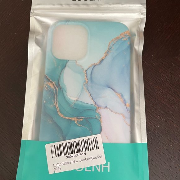 iPhone 12 Max Case - Cyan Blue - Picture 2 of 3